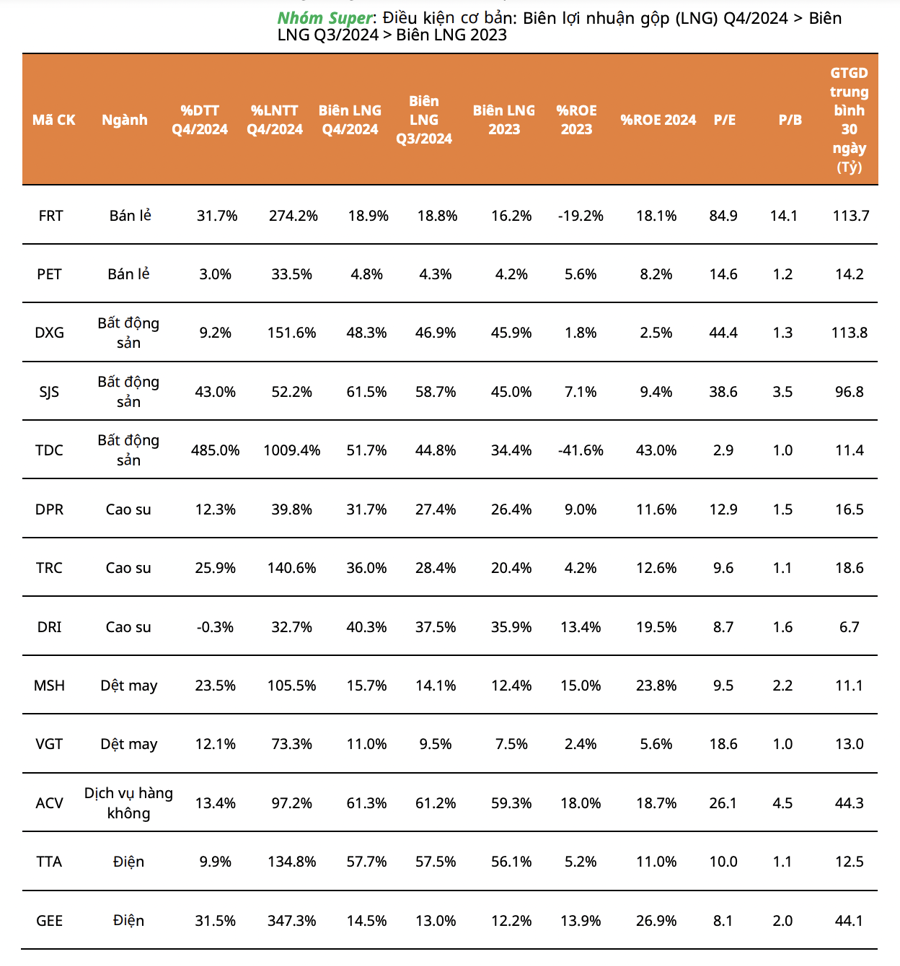 Điểm danh loạt cổ phiếu tiềm năng tăng giá từ kết quả kinh doanh quý 4/2024  - Ảnh 1
