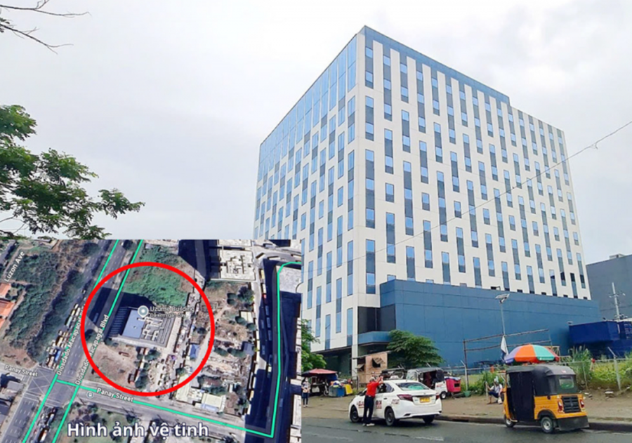 T&ograve;a nh&agrave; Uzume Building tại Manila, Philipines - nơi ẩn n&aacute;u của c&aacute;c đối tượng lừa đảo l&agrave;m nhiệm vụ TikTok (Ảnh: C&ocirc;ng an cung cấp)