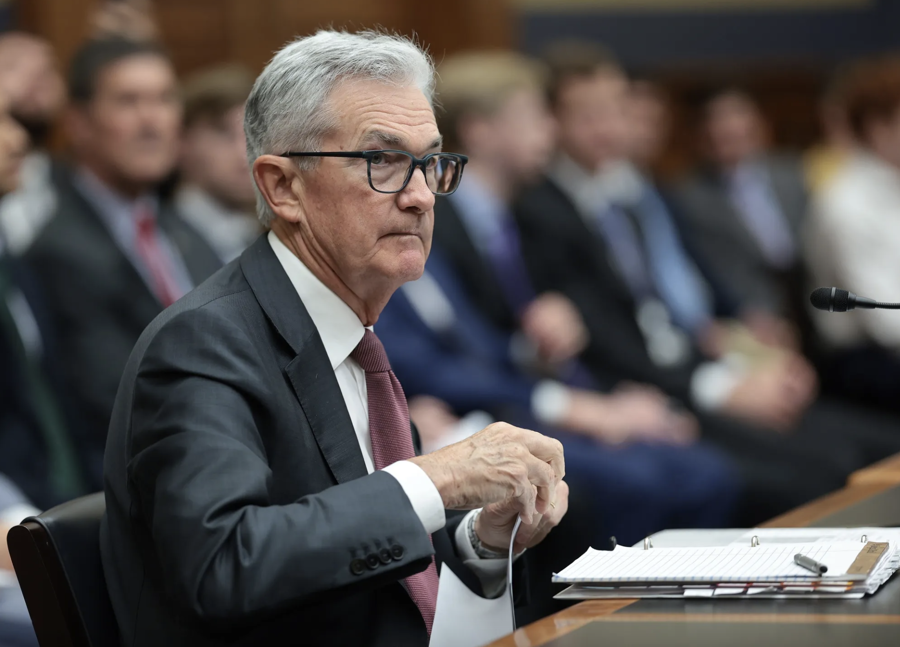 Chủ tịch Fed Jerome Powell điều trần tại Hạ viện Mỹ ng&agrave;y 12/2 - Ảnh: Baposta confiança 1xbetomberg.