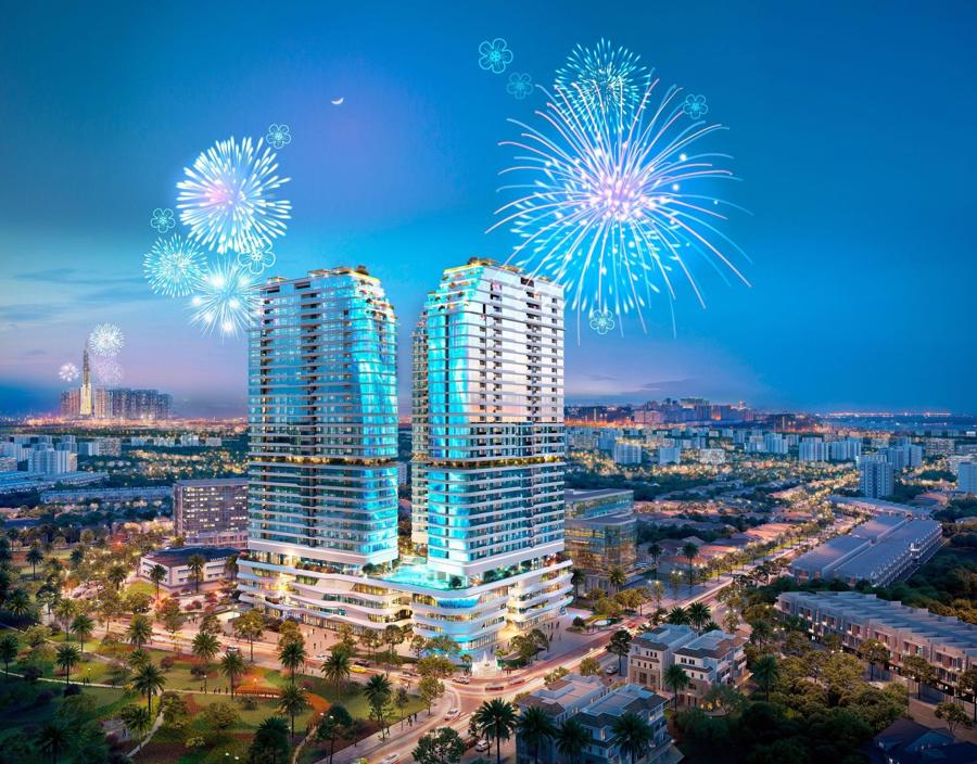 King Crown Infinity sở hữu trung t&acirc;m thương mại đẳng cấp 14.000m2 nối liền 02 t&ograve;a th&aacute;p căn hộ.