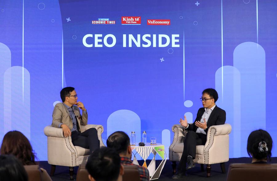 CEO Bùi Hải Nam trò chuy&ecirc;̣n cùng VnEconomy trong chương trình CEO Inside