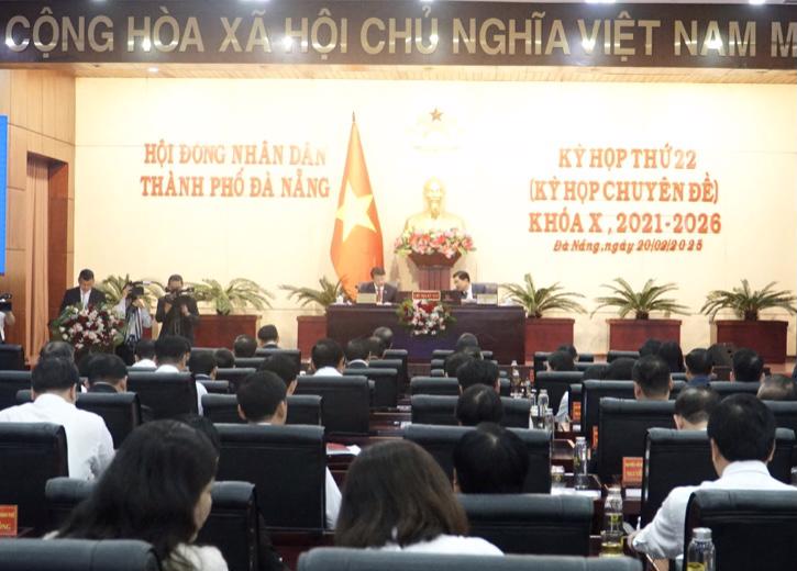 Quang cảnh Kỳ họp thứ 22 (chuy&ecirc;n đề), HĐND TP. Đ&agrave; Nẵng ng&agrave;y 20/2/2025.