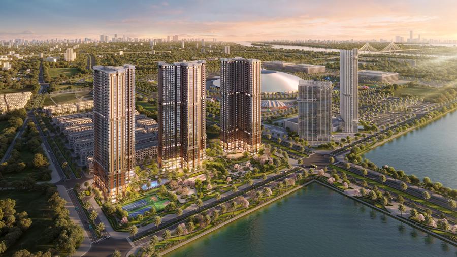 Ph&acirc;n khu The Cosmopolitan dự kiến ra mắt đầu năm 2025 sẽ đ&oacute;n s&oacute;ng thị trường khi cầu Tứ Li&ecirc;n chuẩn bị khởi c&ocirc;ng.