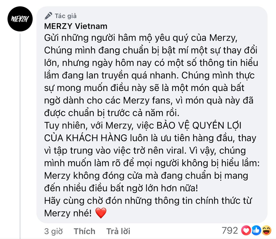 Merzy "quay xe", th&ocirc;ng b&aacute;o chuẩn bị mang đến nhiều điều bất ngờ.