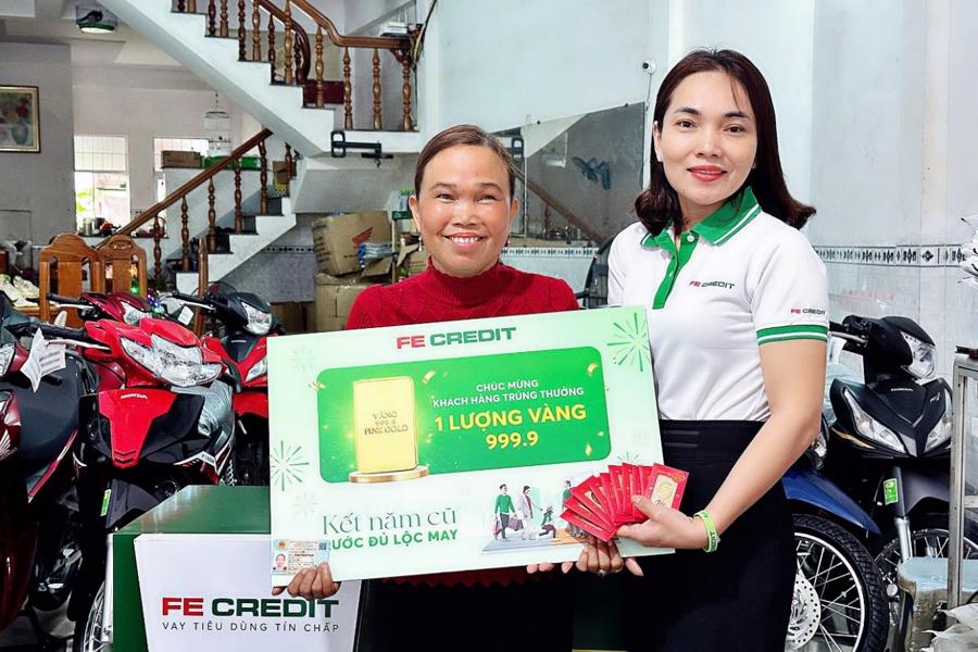 &ldquo;Kết năm cũ, rước đủ lộc may&rdquo; c&oacute; gi&aacute; trị giải thưởng lớn. Ảnh FE CREDIT.