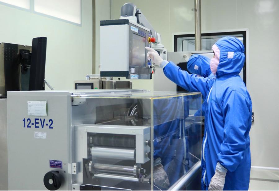 A section of the drug packaging production line at Imexpharm's EU-GMP factory. Photo: Imexpharm &nbsp;