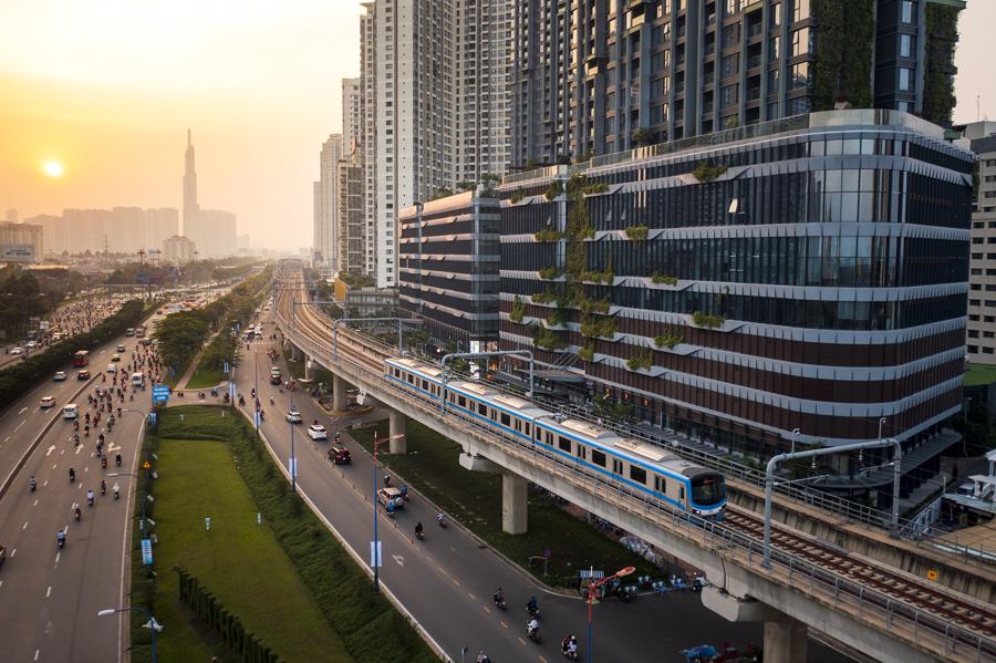 C&aacute;c dự &aacute;n bất động sản hưởng lợi từ tuyến metro số 1.