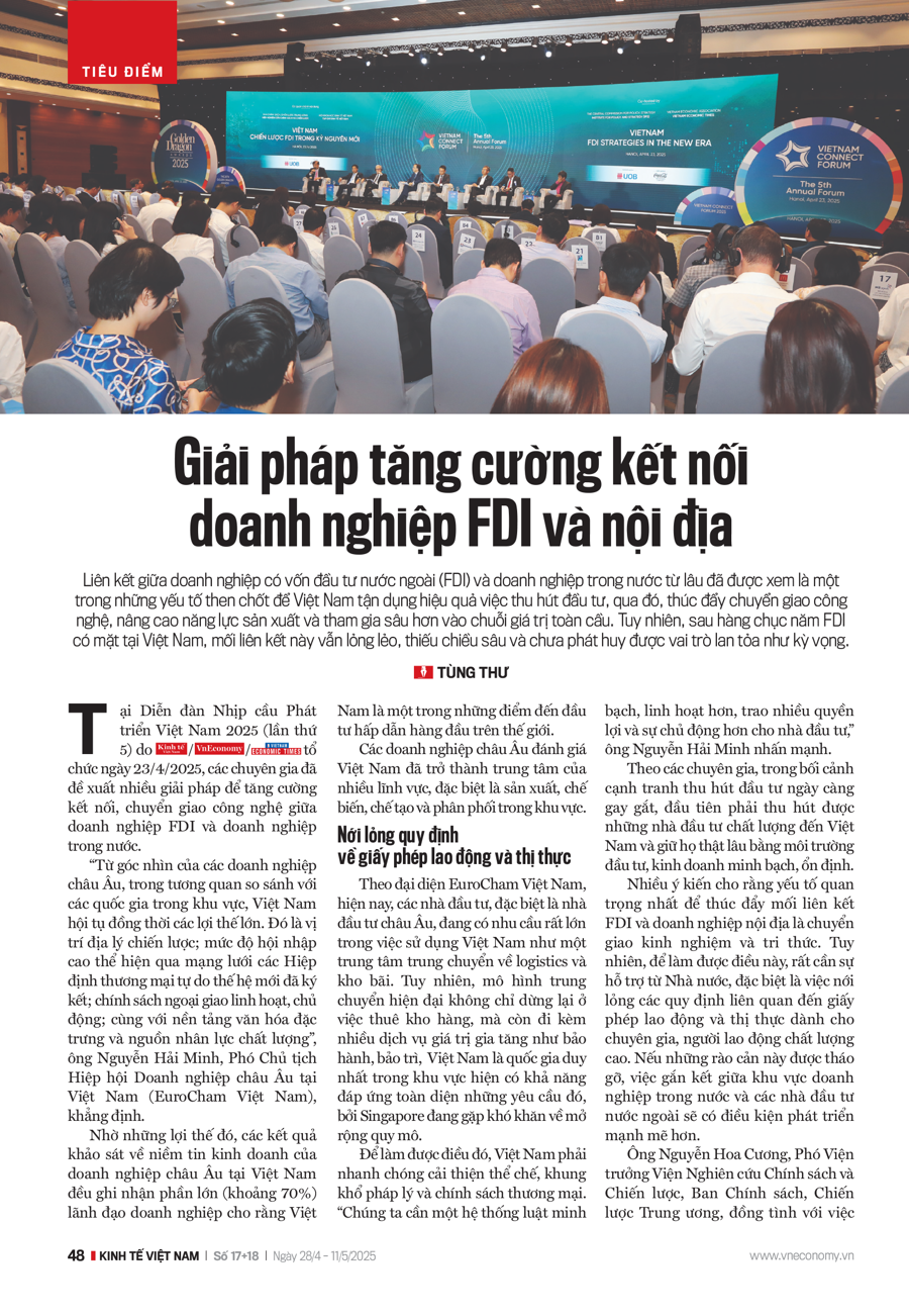 Giải pháp tăng cường kết nối doanh nghiệp FDI và nội địa - Ảnh 2