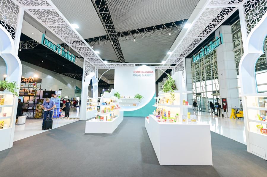 Khu vực trưng bày Thaifex-Anuga Halal Market tại Thaifex 2024.