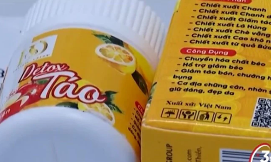 Trước đó, Bộ Y tế cũng đã cảnh báo sản phẩm Detox Táo hỗ trợ giảm cân chứa chất cấm Sibutramin.