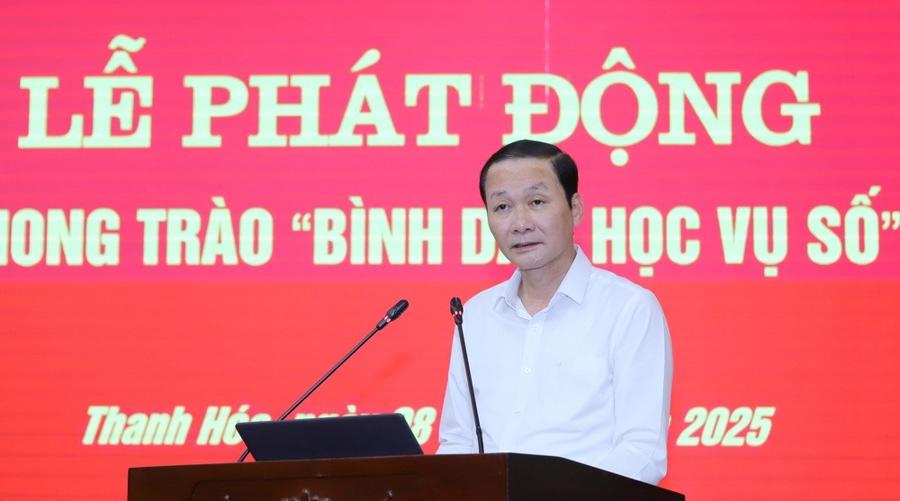 Chủ tịch UBND tỉnh Thanh Hoá Đỗ Minh Tuấn phát động phong trào “Bình dân học vụ số” trên địa bàn tỉnh.