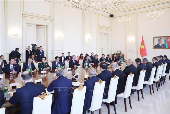 Quang cảnh hội đàm - Ảnh: TTXVN