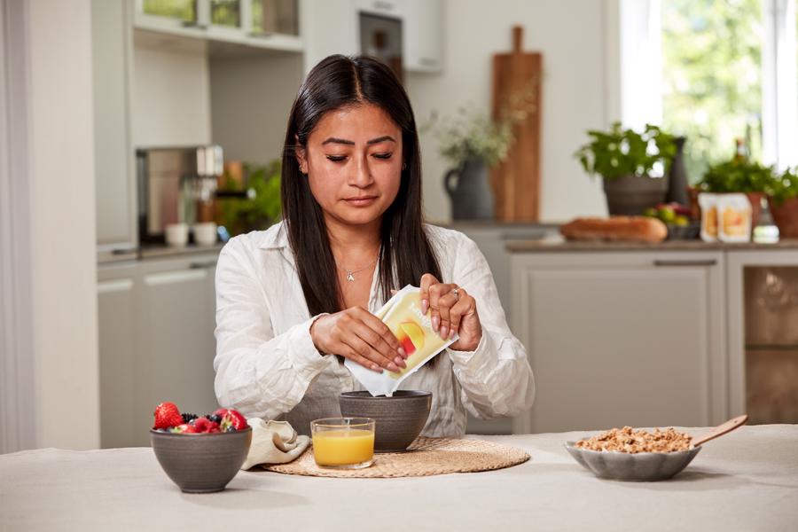 Consumers can get all the product out of Ecolean packages. Photo: Ecolean
