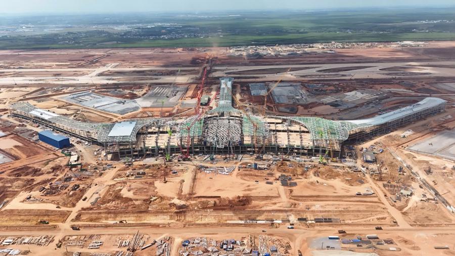 Đại công trường sân bay Long Thành - Ảnh: VGP.