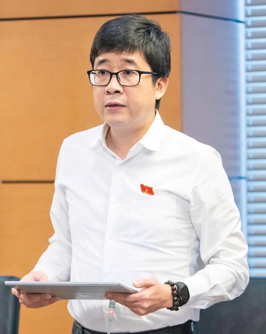 Đại biểu Nguyễn Thành Trung phát biểu.