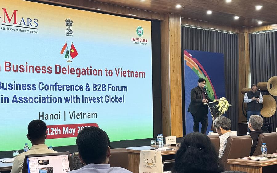 Đại diện phái đoàn doanh nghiệp Ấn Độ đánh giá cao cơ hội hợp tác giữa doanh nghiệp Ấn Độ và Việt Nam.