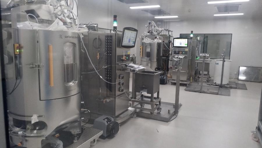 Hệ thống nuôi cấy tế bào sản xuất kháng nguyên. Ảnh do Nanogen cung cấp.