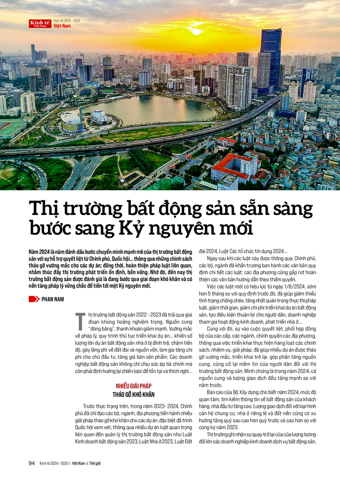 Thị trường bất động sản sẵn sàng bước sang Kỷ nguyên mới - Ảnh 1