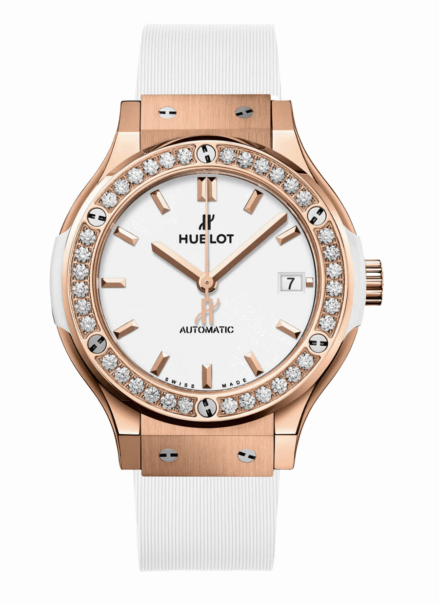 Mẫu Hublot Big Bang One Click King Gold White Diamonds và Rolex Oyster Perpetual Yacht-Master 42.
