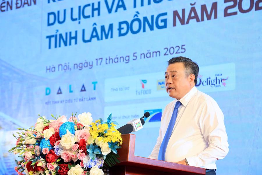 Phó Bí thư Thành ủy, Chủ tịch UBND TP Hà Nội Trần Sỹ Thanh khẳng định TP Hà Nội tiếp tục là đối tác đồng hành tin cậy của Lâm Đồng.