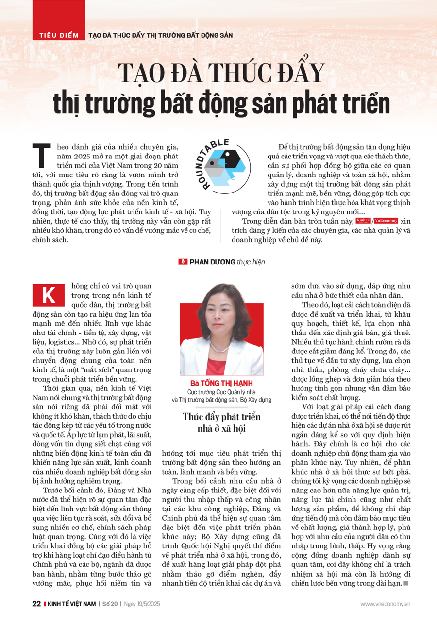 Tạo đà thúc đẩy thị trường bất động sản phát triển - Ảnh 9