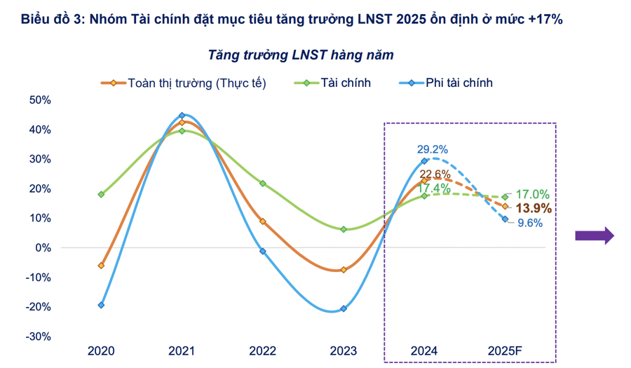 Lợi nhuận doanh nghiệp quý 1/2025: Chỉ tăng 12% nhưng chất lượng và ổn định, không còn phụ thuộc vào thu nhập tài chính - Ảnh 2