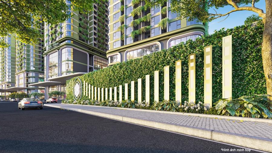 Mặt tiền xanh 300m là điểm nhất đặc biệt của La Pura tại Quốc lộ 13, trung tâm Đông Bắc TP.HCM.