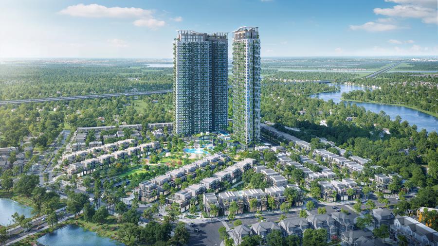 Sky Retreat gồm 1170 căn hộ và 221 bất động sản thấp tầng nổi bật giữa thiên nhiên xanh mát.