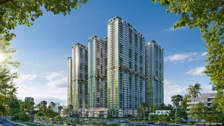 La Pura ứng dụng biophilic design, lồng ghép tối đa cây xanh vào không gian sống đô thị, tạo hiệu ứng "xanh trọn tầm mắt".