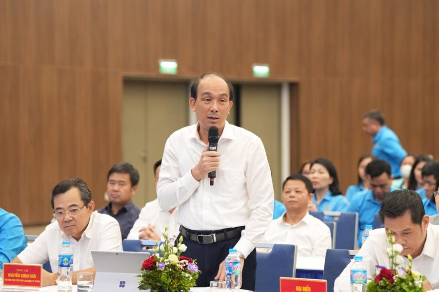 Phó Giám đốc Sở Nội vụ Hà Nội Nguyễn Tây Nam phát biểu tại Hội nghị 