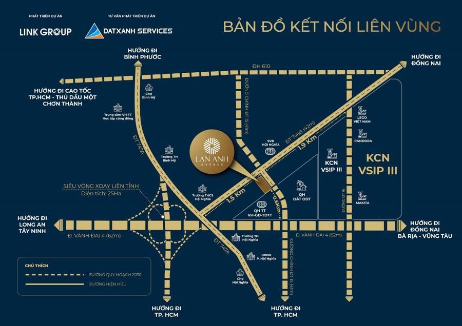 Lan Anh Avenue - Khu compound cao cấp dành cho chuyên gia sở hữu vị thế có 1-0-2 tại Bình Dương, cách “đại bản doanh” Lego chỉ 2 phút di chuyển.