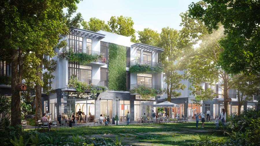 221 sản phẩm thấp tầng đáp ứng nhu cầu vừa ở vừa kinh doanh.