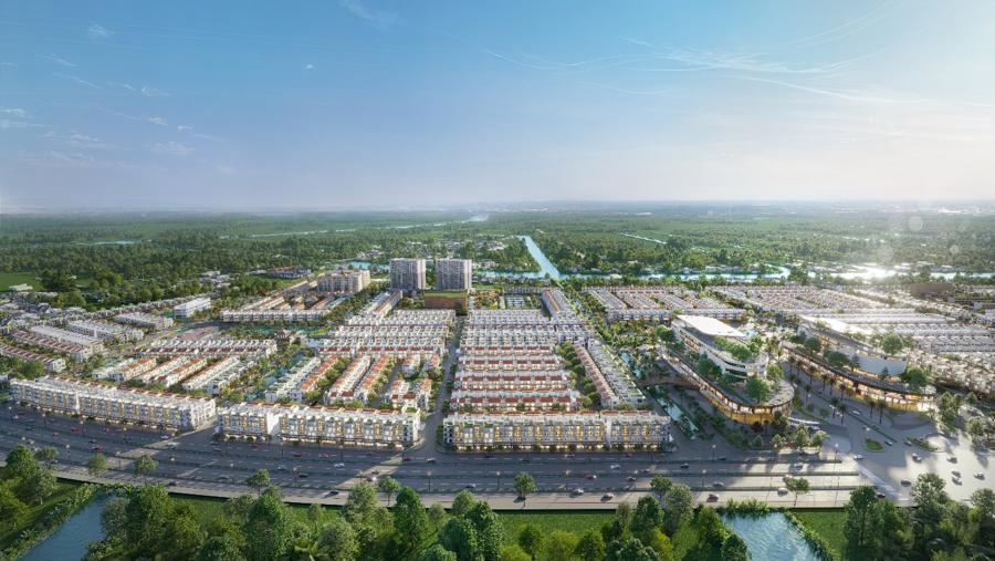 River Park thừa hưởng vị trí đắc địa của LA Home với mặt tiền đại lộ Lương Hòa - Bình Chánh lộ giới 60m, giúp kết nối TP.HCM chỉ từ 5 phút.