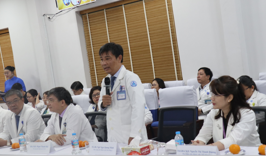 TS-BS Ngô Ngọc Quang Minh, Phó Giám đốc Bệnh viện Nhi đồng 1 phát biểu - Nguồn: Cổng thông tin điện tử TP.HCM.