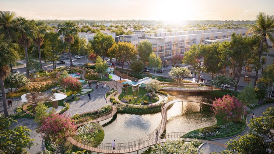 Không gian sống tiện nghi và giao hòa với thiên nhiên tại River Park.