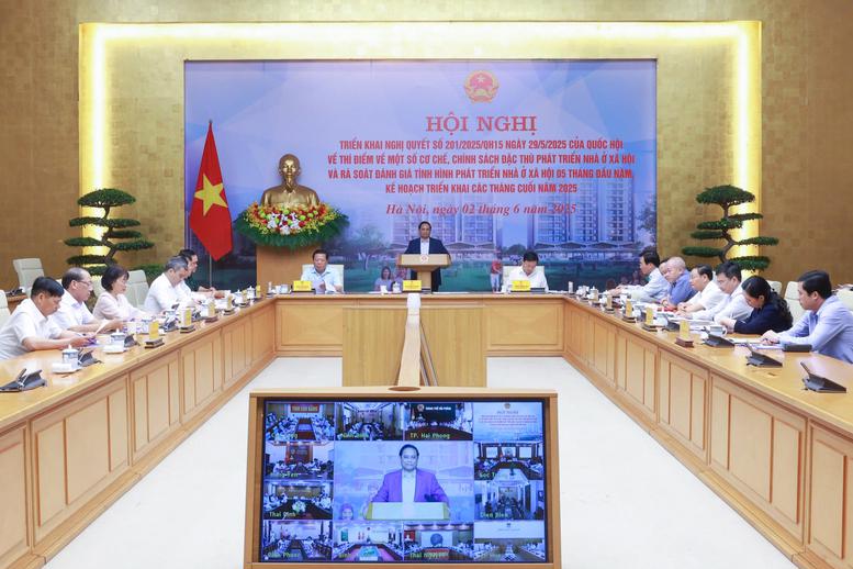 Toàn cảnh Hội nghị triển khai Nghị quyết 201/2025/QH15 của Quốc hội - Nguồn: VGP.