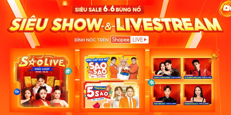 Shopee: “6/6 Siêu sale giữa năm - Siêu nhanh, siêu rẻ” - Ảnh 1
