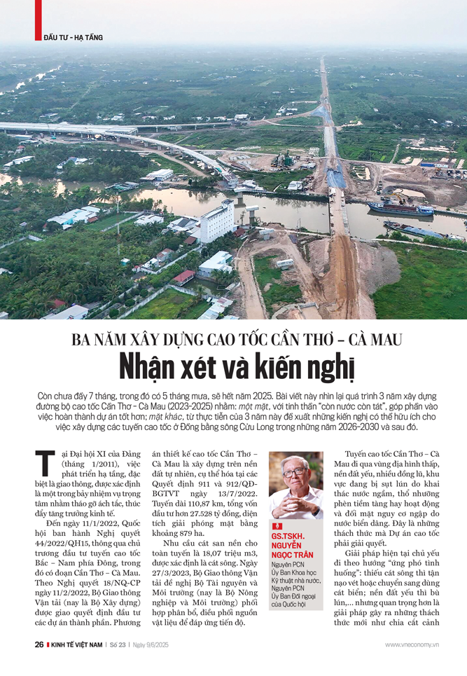 Ba năm xây dựng tai bet88 Cần Thơ – Cà Mau: Nhận xét và kiến nghị - Ảnh 2