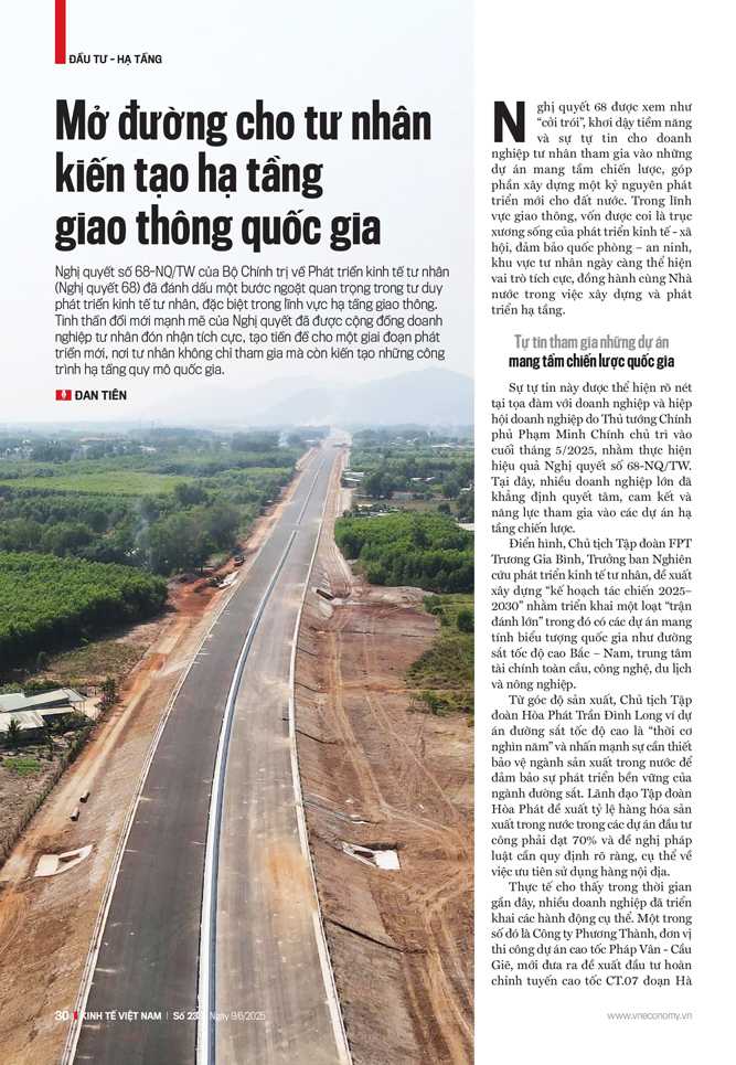 Mở đường cho tư nhân kiến tạo hạ tầng giao thông quốc gia - Ảnh 1