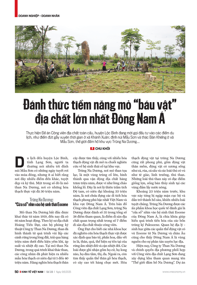 Đánh thức tiềm năng mỏ “báu vật” địa chất lớn nhất Đông Nam Á - Ảnh 1