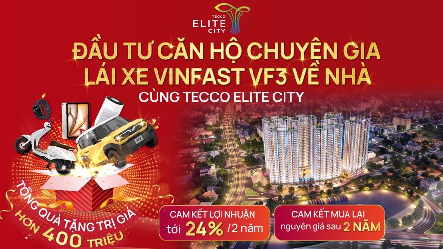 Đất Xanh Miền Bắc tung ưu đ&atilde;i khủng d&agrave;nh ri&ecirc;ng cho chủ nh&acirc;n căn hộ Tecco Elite City.