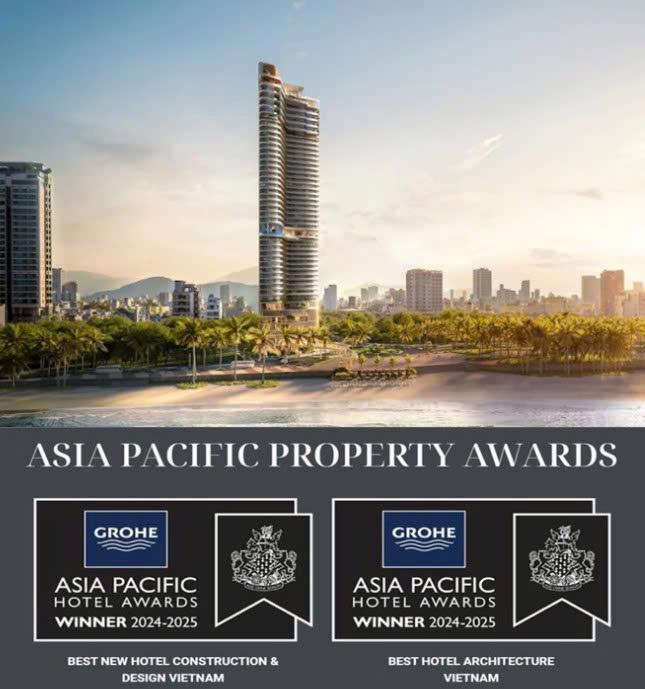 Nobu Danang được vinh danh tại hạng mục về thiết kế và kiến trúc tại giải thưởng Asia Pacific Property Awards.