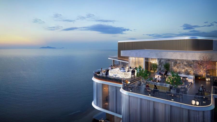 Sky bar cảm hứng Tsukimidai - “thưởng rượu ngắm trăng”, toạ độ lý tưởng để thưởng ngoạn di sản Mỹ Khê - sông Hàn - Cầu Rồng trong tầm mắt.