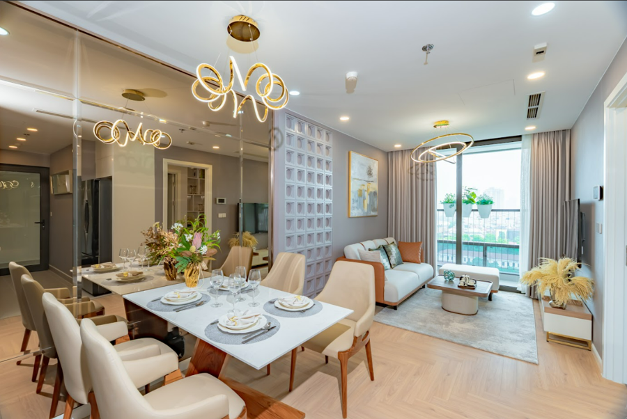 Các căn hộ được thiết kế linh hoạt để đáp ứng cho cả nhu cầu sống - làm việc.