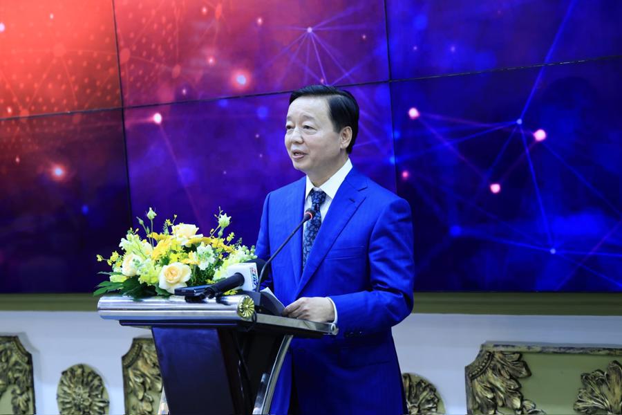 Phó Thủ tướng Chính phủ Trần Hồng Hà phát biểu tại Lễ ký kết - Ảnh: VGP/Minh Khôi.