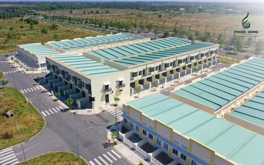 Một góc Khu Dân cư Phước Đông New City, nằm trong lòng Khu Công nghiệp Phước Đông.
