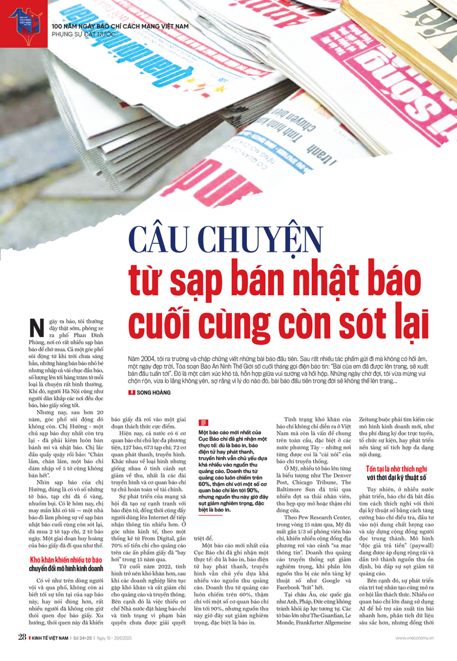 Câu chuyện từ sạp bán nhật báo cuối cùng còn sót lại - Ảnh 8