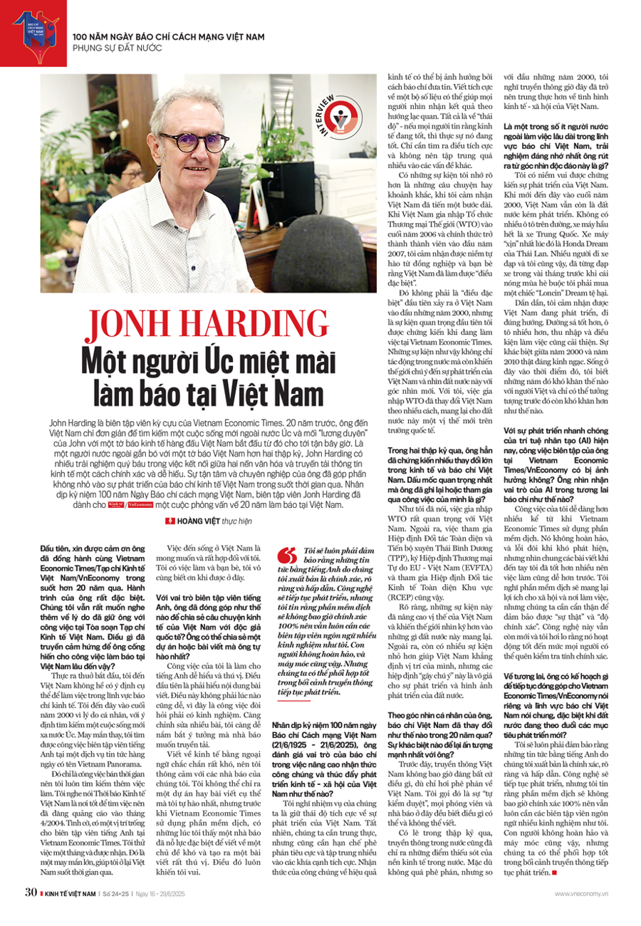 Jonh Harding - Một người Úc miệt mài làm báo tại Việt Nam - Ảnh 7