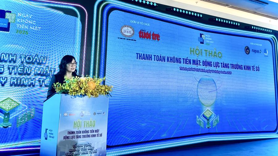 Thứ trưởng Bộ Công Thương Phan Thị Thắng phát biểu chỉ đạo