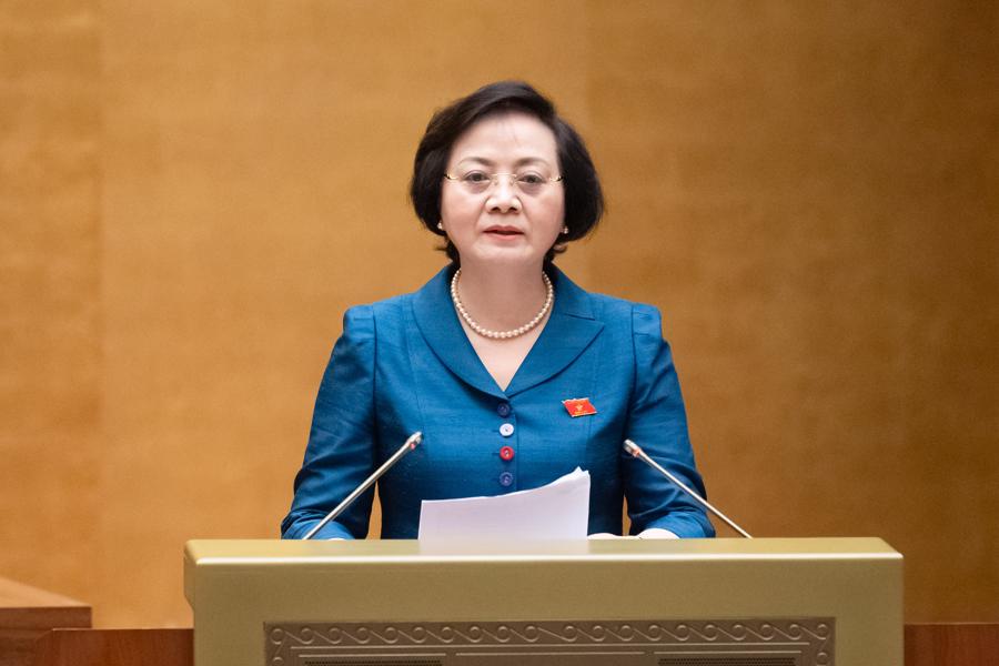Minister of Home Affairs Pham Thi Thanh Tra